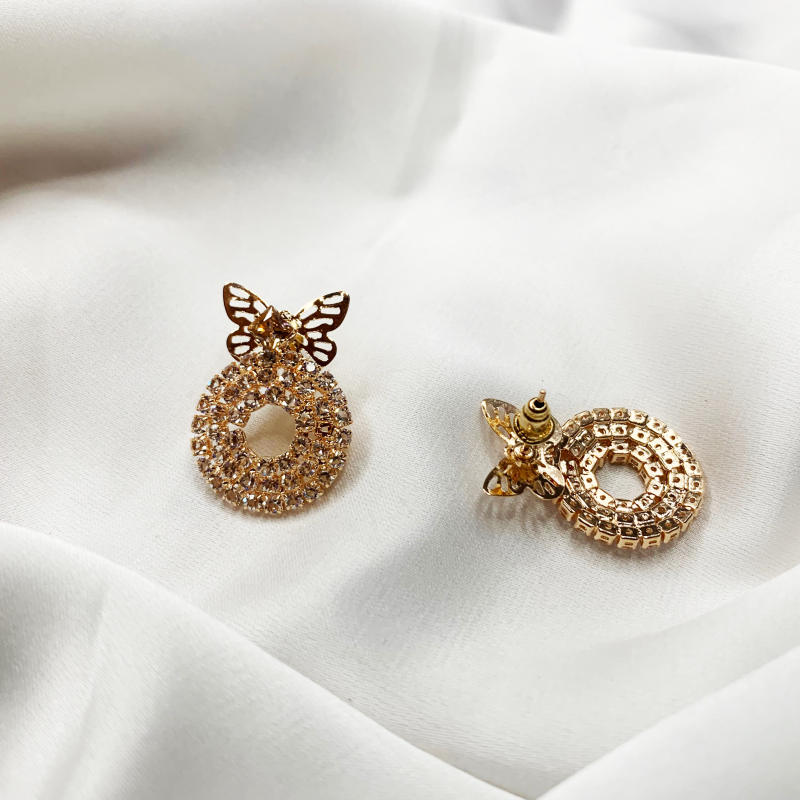 Golden Whirl Earrings